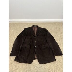 Prada Blazer Mens 50R Brown Corduroy Sport Coat Made In Italy Jacket Classic